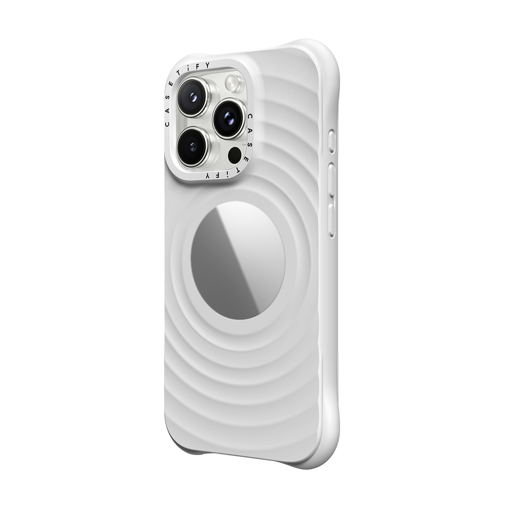 Ripple Mirror Case - White - iPhone 16 Pro Max