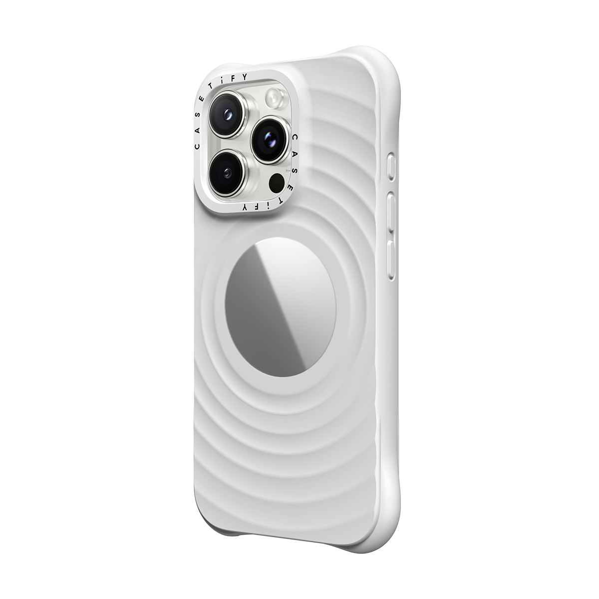 Ripple Mirror Case - White - iPhone 16 Pro Max
