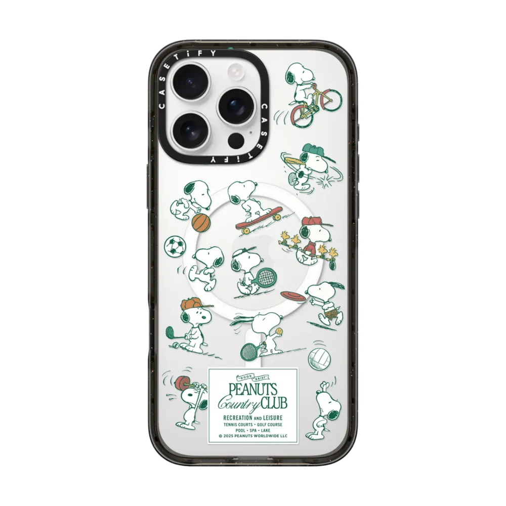 Peanuts Country Club Special Set - iPhone 16 Pro Max MagSafe Impact Case + Peanuts Carabiner Keychain
