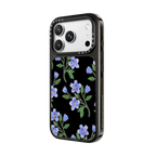 Blue Flowers | iPhone 18 Pro Max / Impact Case MagSafe Compatible - Glossy / Glossy Black | Image 2
