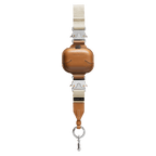 2-in-1 Utility Lanyard with Leather Earbuds - Ecru/tan - AirPods Pro