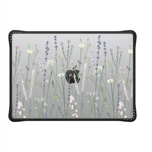 Gigi Garden Florals - Macbook | MacBook Pro 14-inch (M1 - M5) / MacBook Impact Case / Black | Image 2