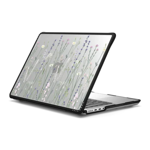 Gigi Garden Florals - Macbook | MacBook Pro 14-inch (M1 - M5) / MacBook Impact Case / Black | Image 1