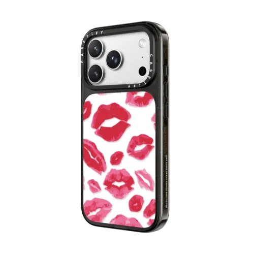Lipstick Kisses | iPhone 18 Pro Max / Impact Case MagSafe Compatible - Glossy / Glossy Black | Image 2
