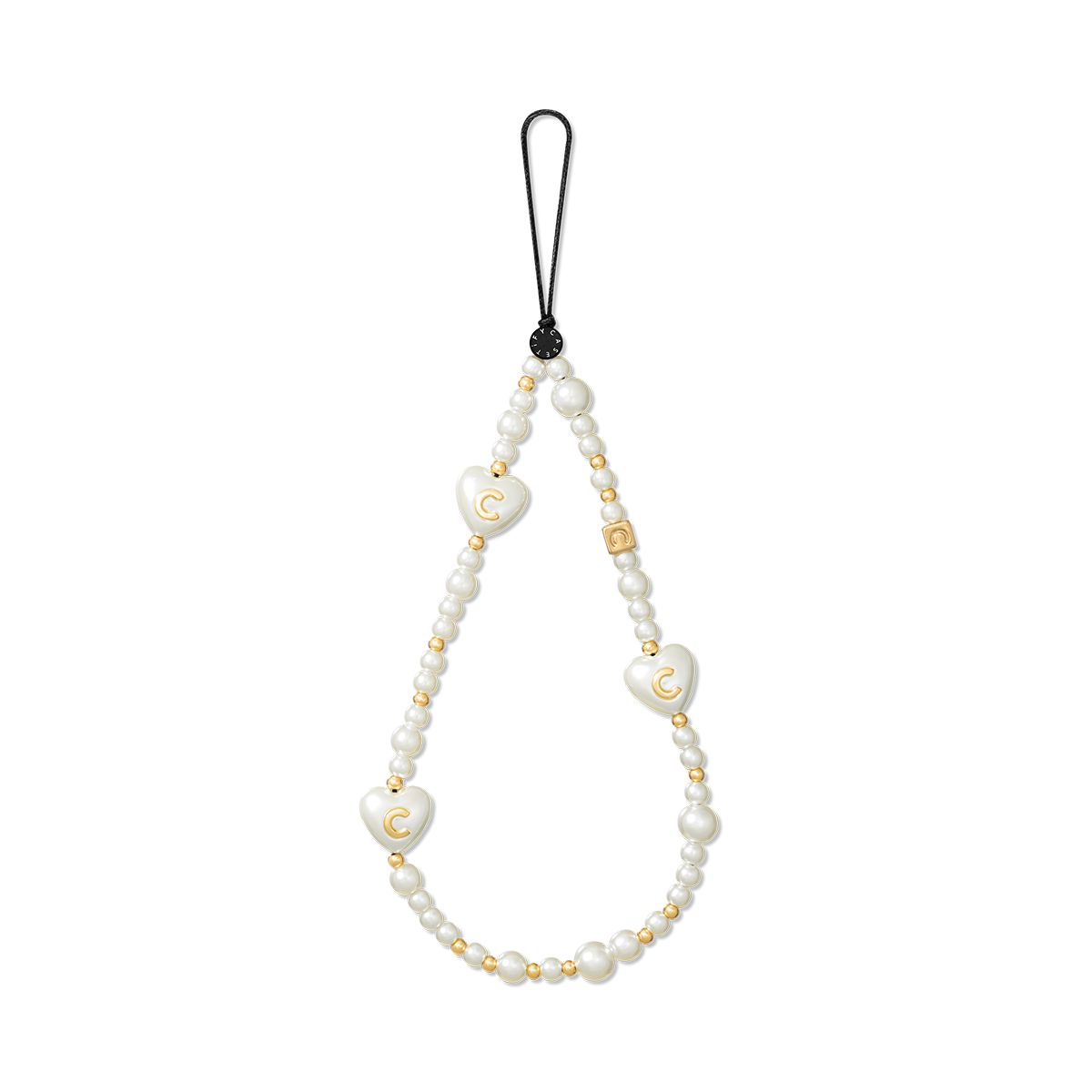 Pearl Phone Charm - Pearly Heart | Image 1