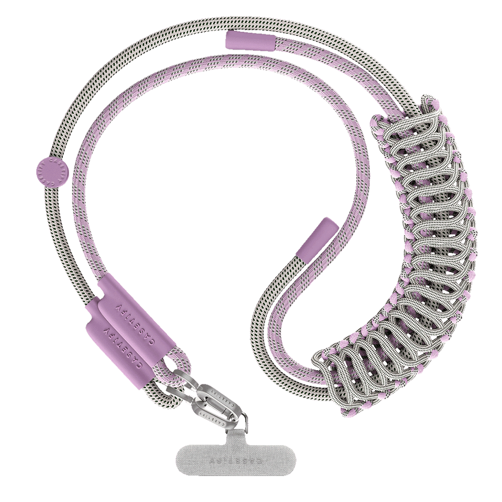 Rope Cross-body Strap - Lilac/ Sage (Braided)