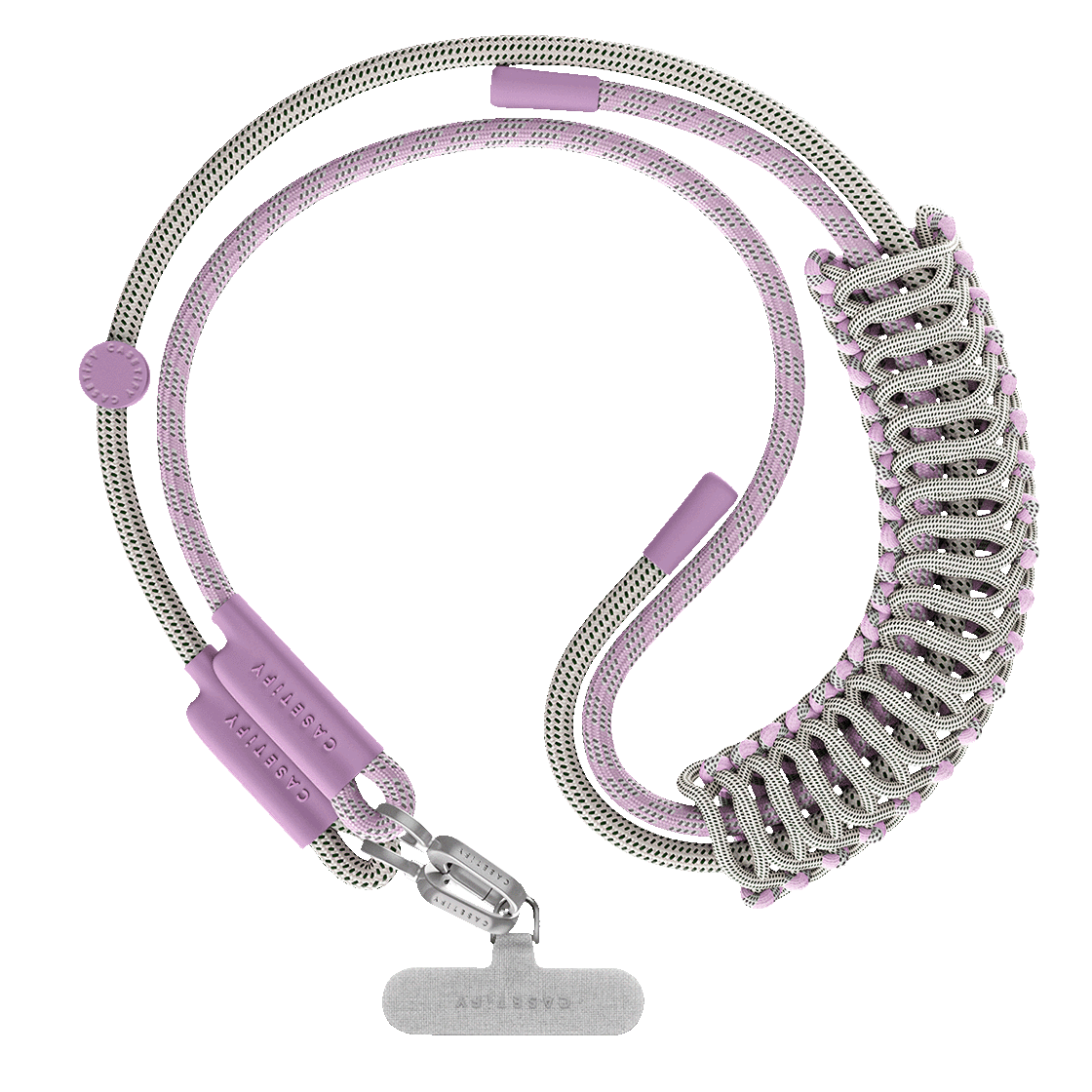 Rope Cross-body Strap - Lilac/ Sage (Braided)