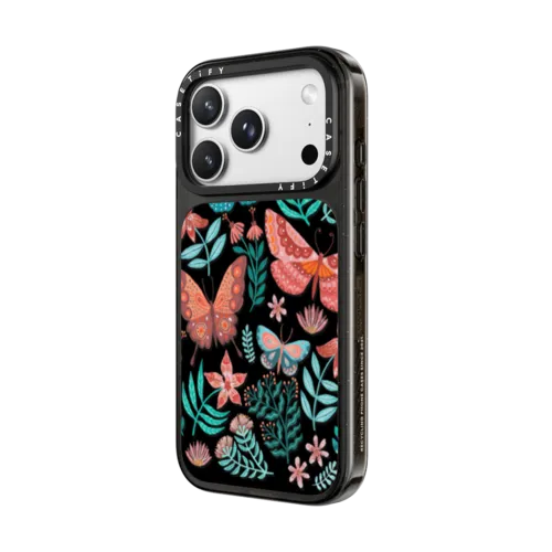 Butterflies By Papio Press | iPhone 18 Pro Max / Impact Case MagSafe Compatible - Glossy / Glossy Black | Image 2