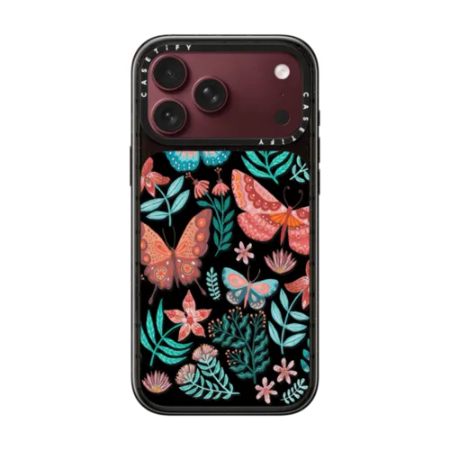 Butterflies By Papio Press | iPhone 18 Pro Max / Impact Case MagSafe Compatible - Glossy / Glossy Black | Image 1