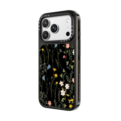 Dreamy Floral Pattern | iPhone 18 Pro Max / Impact Case MagSafe Compatible - Glossy / Glossy Black | Image 2