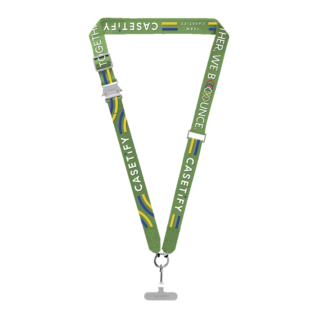 Team CASETiFY Slogan Cross-Body Strap - Green