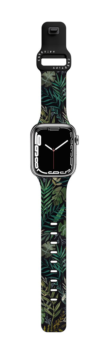 Night Foliage Black | Apple Watch Series 7-9 (45mm) / Impact Band / Black | Image 1