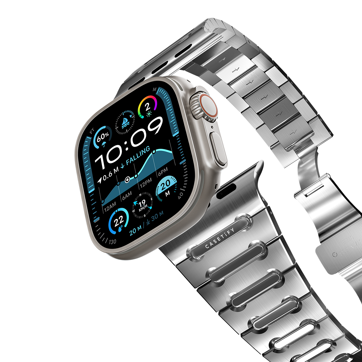 Stainless Steel Elite-H Band 49mm (Ultra 3) - Silver | Image 1