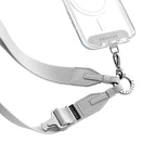 Secure Your Phone Set - Snappy Mirror Ring Holder MagSafe Compatible & 2-in-1 Utility Lanyard (Silver)