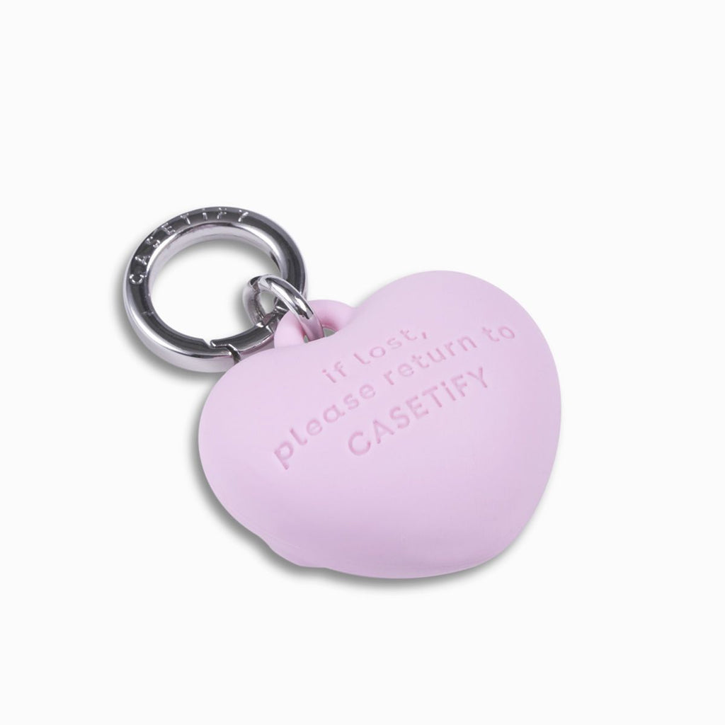 Charm Keychain - Puffy Heart - Primrose Pink