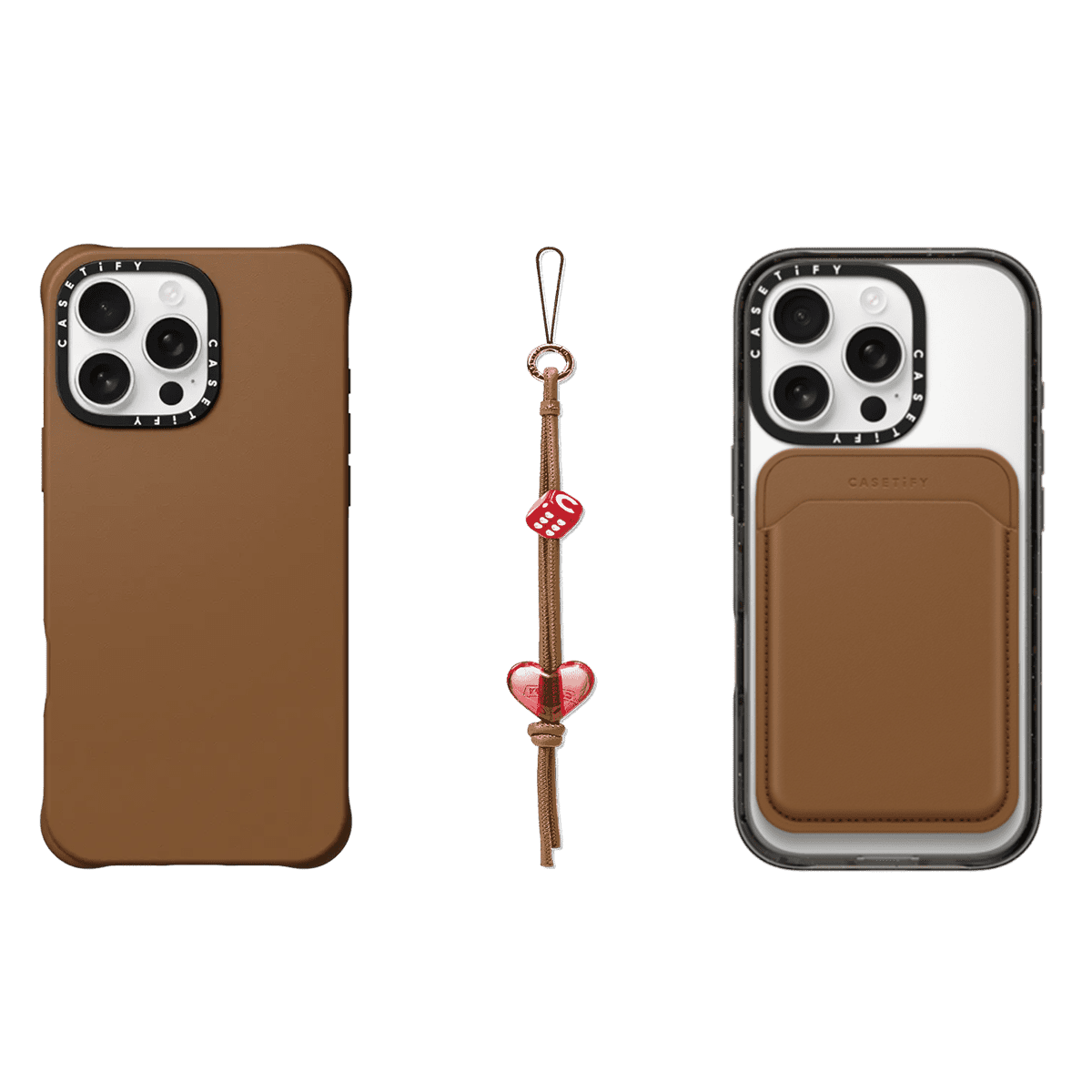 3-in-1 BioVeg Set- iPhone 16 Pro Max (Tan) & Snappy Wallet (Tan) & Phone Charm (Tan) | Image 1