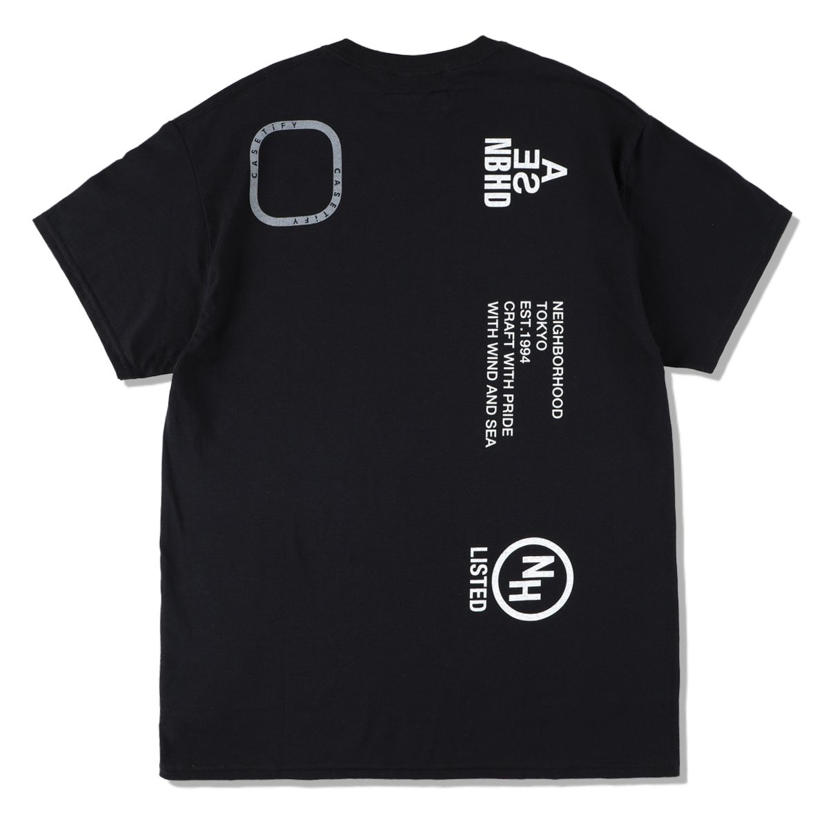 CASETiFY x NBHD x WDS T-shirt SEA-Camera ring Black M