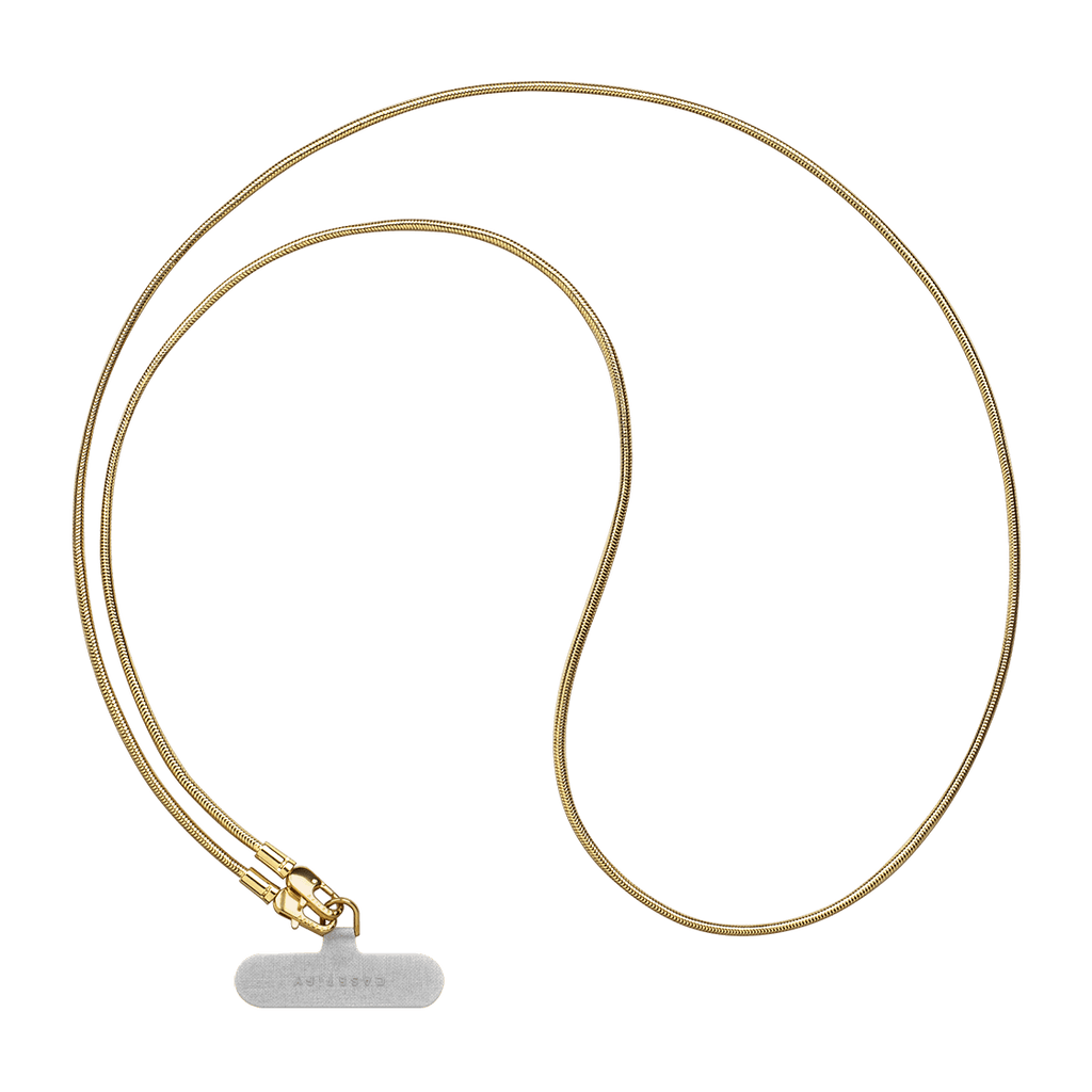 Snake Chain Cross-body Strap - Gold (126cm/49.6in)