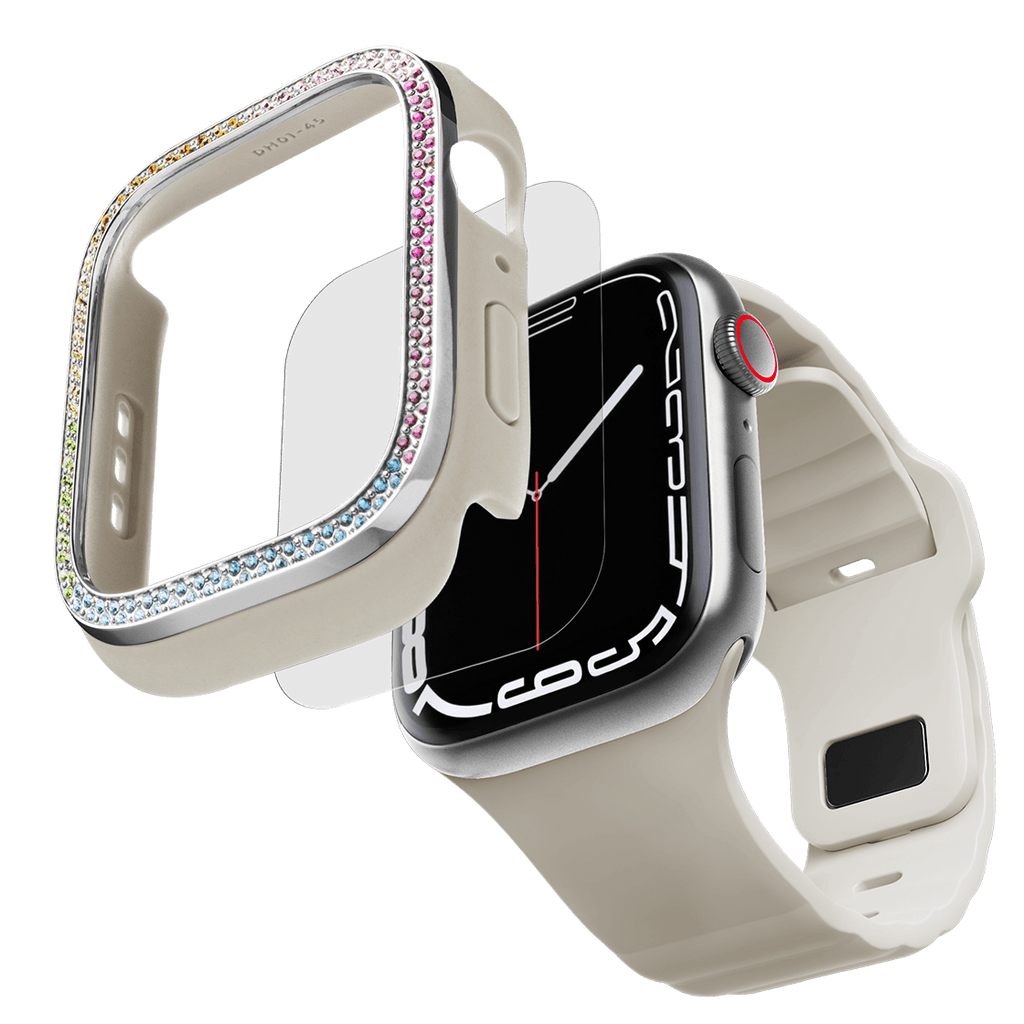 Apple Watch Series 7-9 (41mm) Apple Watch Gem Case - Rainbow