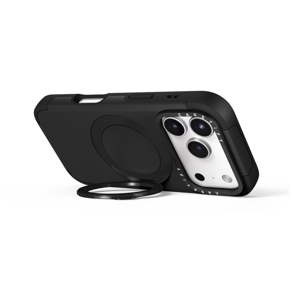 iPhone 17 Pro Max - Force Ring Stand Case - Black