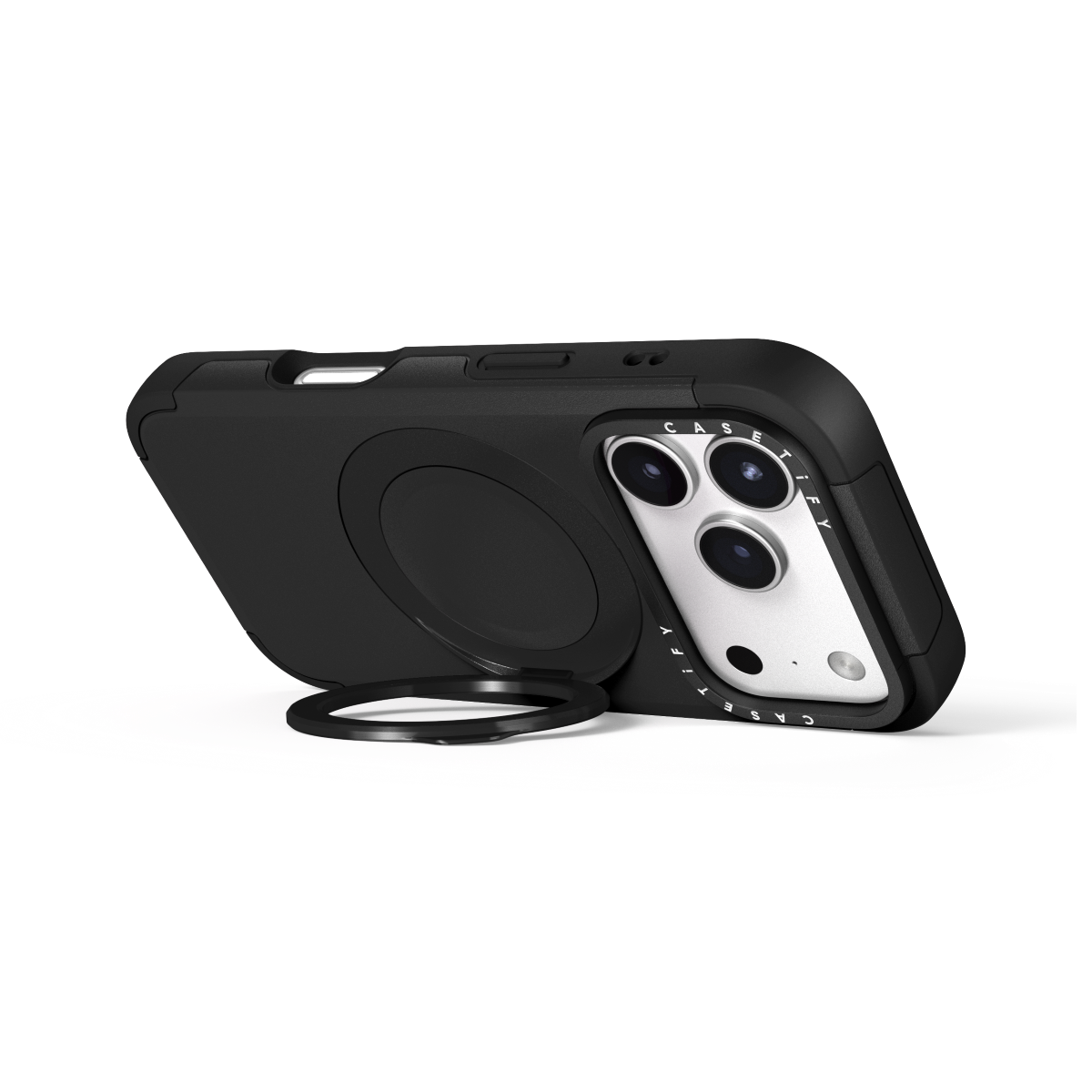 iPhone 17 Pro Max - Force Ring Stand Case - Black