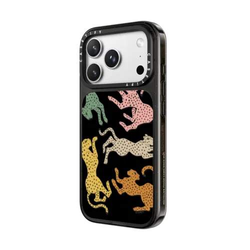 Rainbow Cheetah | iPhone 18 Pro Max / Impact Case MagSafe Compatible - Glossy / Glossy Black | Image 2