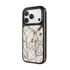 Charcoal Tropics - Creme | iPhone 18 Pro Max / Impact Case MagSafe Compatible - Glossy / Glossy Black | Image 2