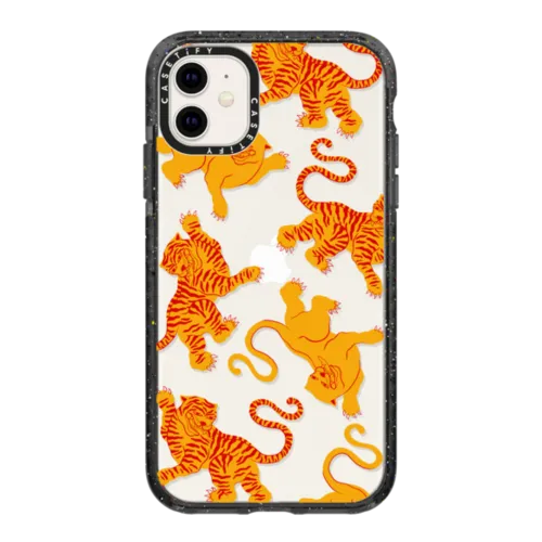 Tigers, Tigers & Tigers, Oh My | iPhone 11 / Impact Case / Black | Image 1