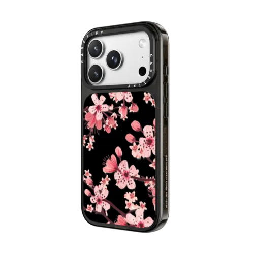 Watercolor Blossom | iPhone 18 Pro Max / Impact Case MagSafe Compatible - Glossy / Glossy Black | Image 2