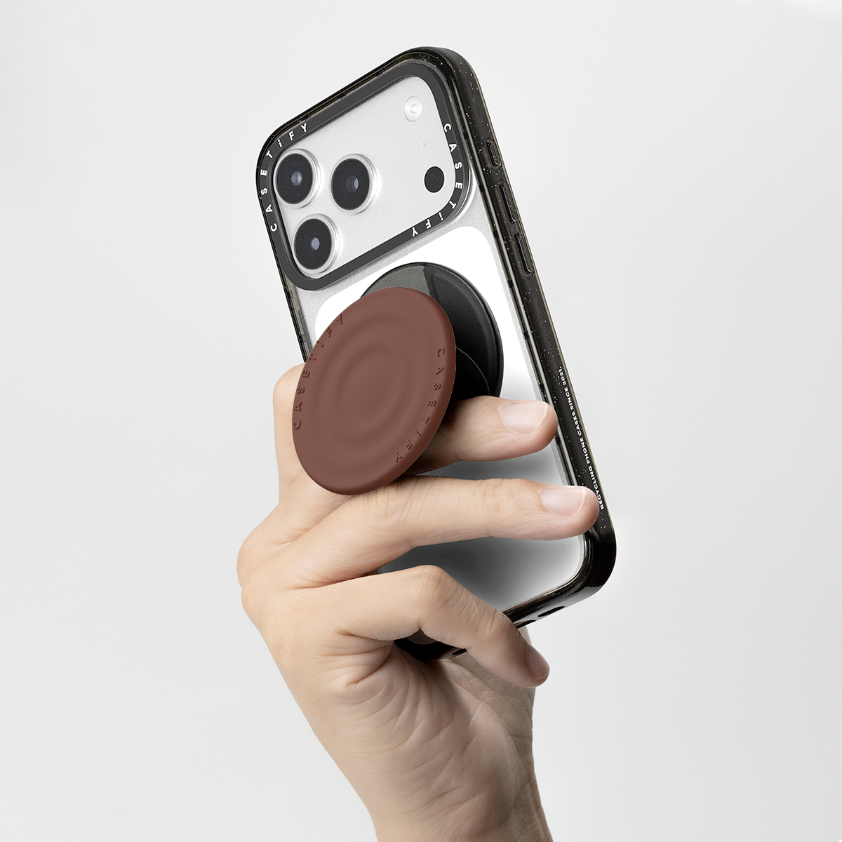 Snappy Ripple Grip Stand MagSafe Compatible - Chocolate