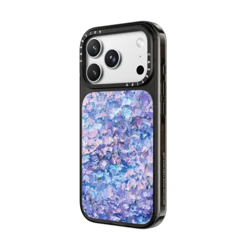 Hydrangea Summer | iPhone 18 Pro Max / Impact Case MagSafe Compatible - Glossy / Glossy Black | Image 2