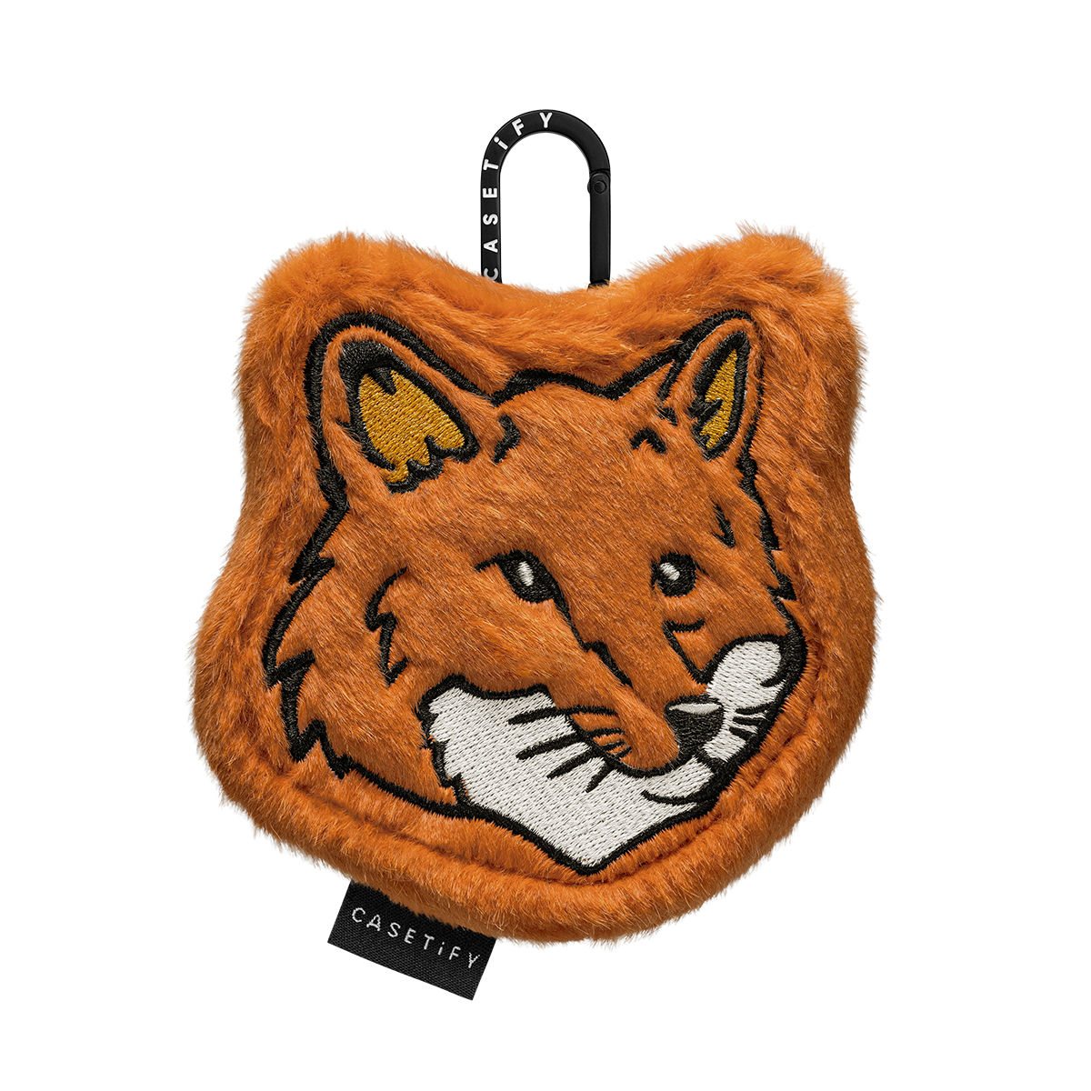 Maison Kitsuné Earbuds Plush Pouch (Orange)  | Image 1