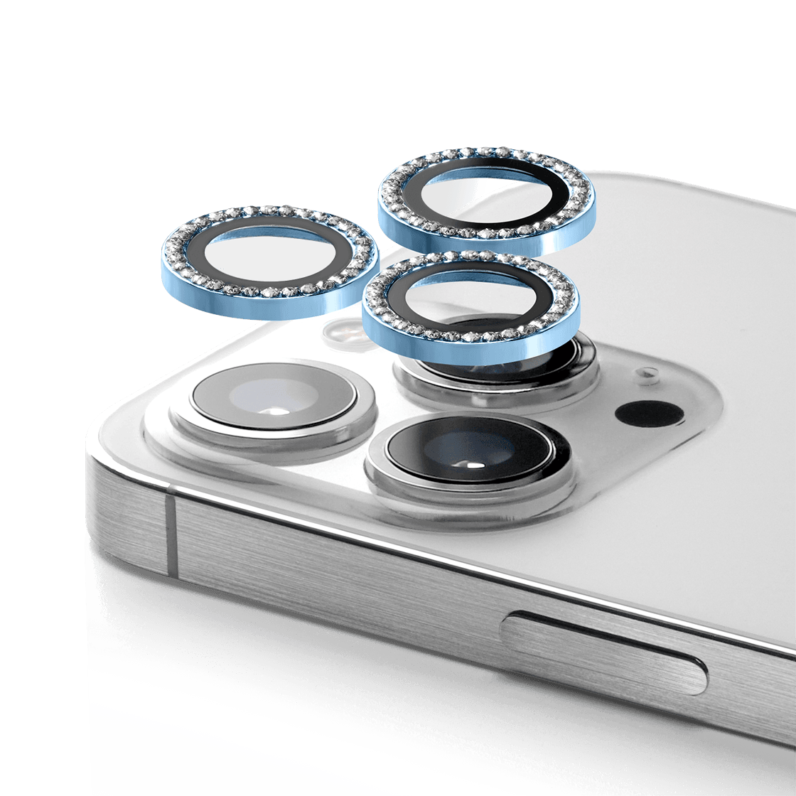iPhone 16 Pro & 16 Pro Max Camera Lens Gem - Baby Blue | Image 1