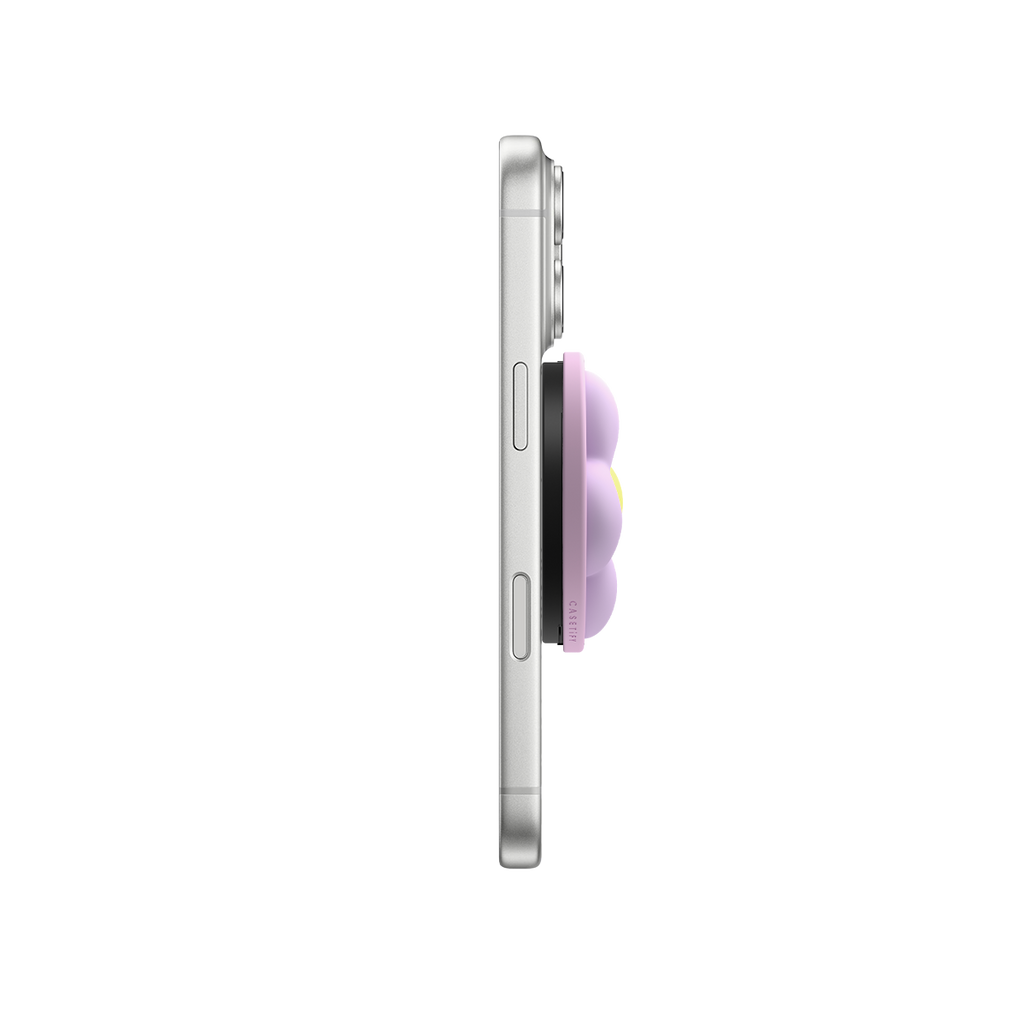 Snappy Flower Grip Stand - Lilac Puffy Flower