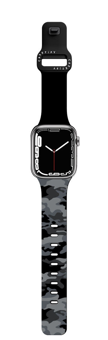 Camo Over Watchband - Black 2 | Apple Watch Series 7-9 (45mm) / Impact Band / Black | Image 1