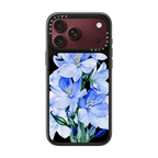 Blue flowers | iPhone 18 Pro Max / Impact Case MagSafe Compatible - Glossy / Glossy Black | Image 1