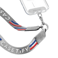 Team CASETiFY Slogan Cross-Body Strap - Silver | Image 1