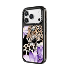 Leopard with crocuses | iPhone 18 Pro / Impact Case MagSafe Compatible - Glossy / Glossy Black | Image 2