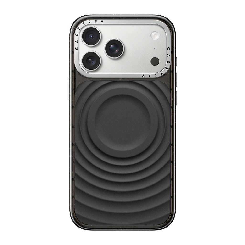 iPhone 18 Pro Max - Alloy Ripple Case - Black on Glossy Black | Image 1