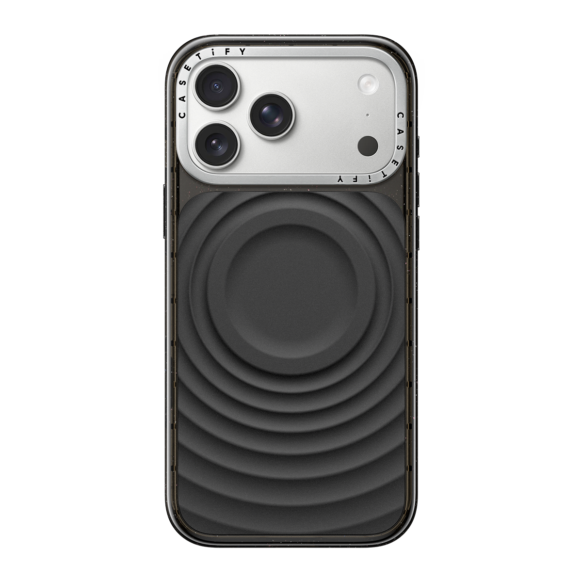 iPhone 18 Pro Max - Alloy Ripple Case - Black on Glossy Black | Image 1