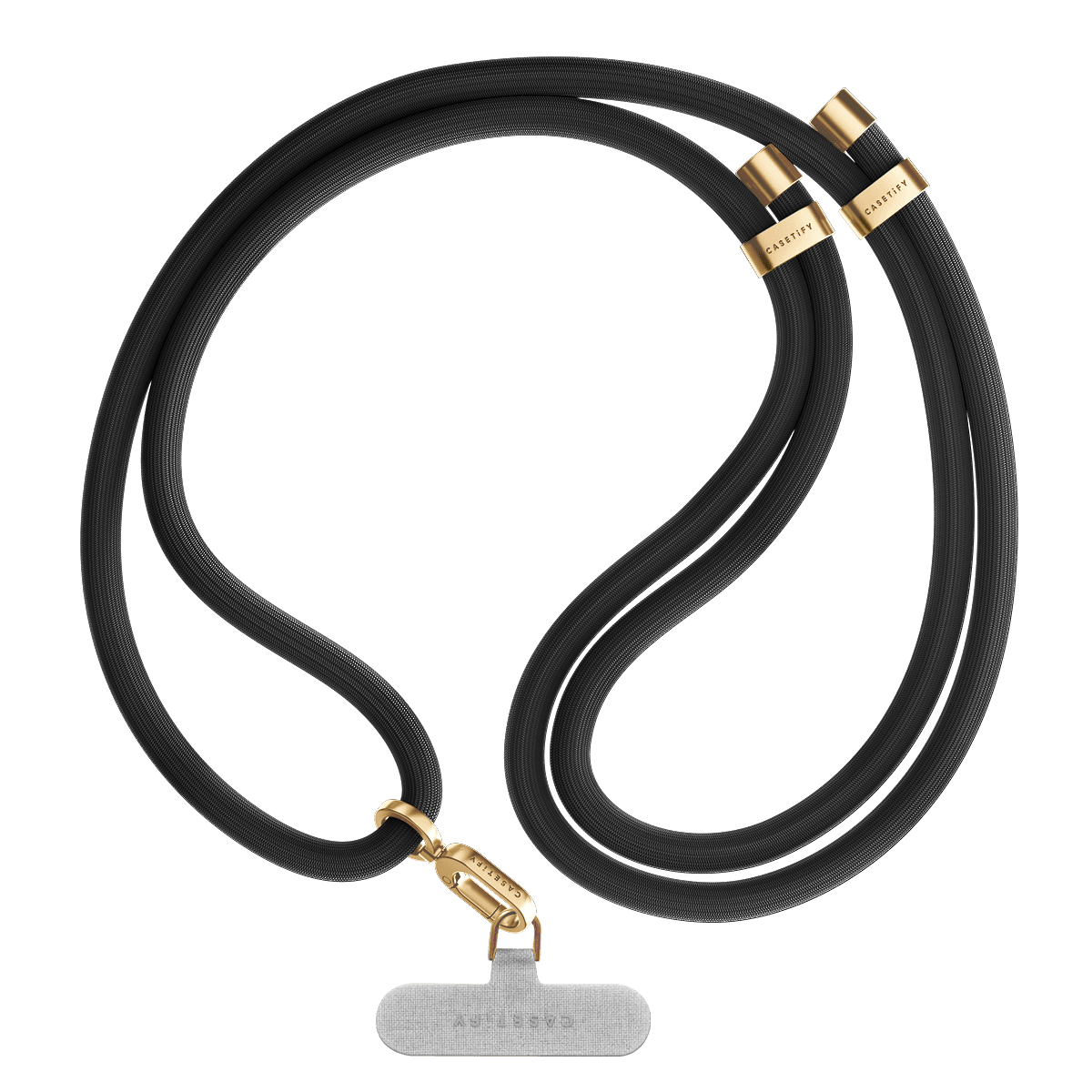 Rope Cross-body Strap - Black Gold (8mm)