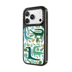 Green Crocodiles Wildlife | iPhone 18 Pro Max / Impact Case MagSafe Compatible - Glossy / Glossy Black | Image 2