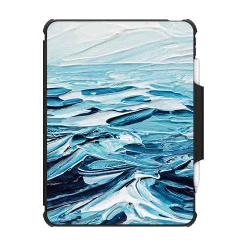 Waves Crashing | iPad Pro 11-inch (3rd/4th gen) / iPad Impact Folio Case / Black | Image 1