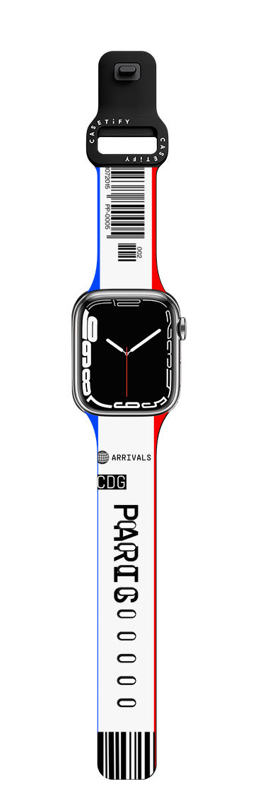 PP-0005 - Paris CDG | Apple Watch Series 7-9 (45mm) / Impact Band / Black | Image 1