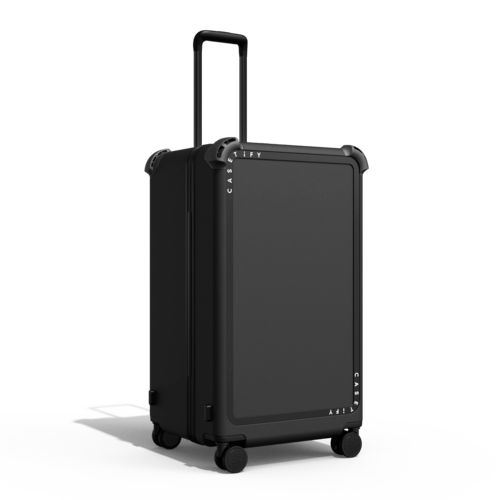 UFO vs Clouds | 29" Check-In Trunk Suitcase / Bounce Suitcase / Matte Black | Image 4