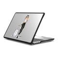 Ready Set Jet (Wanderlust Travel Girl Fashion Illustration MacBook pro Case) | MacBook Pro 14-inch (M1 - M5) / MacBook Impact Case / Black | Image 1