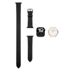 2-in-1 Italian Leather Band 42mm (Series 10) - Black