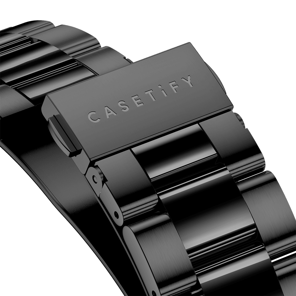Stainless Steel 3-Link Band 45mm (Series 7-9) - Black