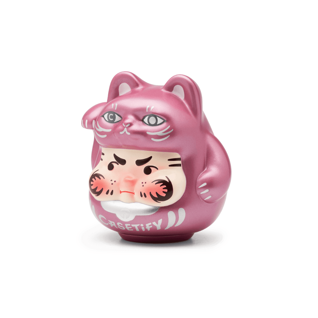 PP X MONSTER Lucky Kitten Daruma Metallic Pink Edition