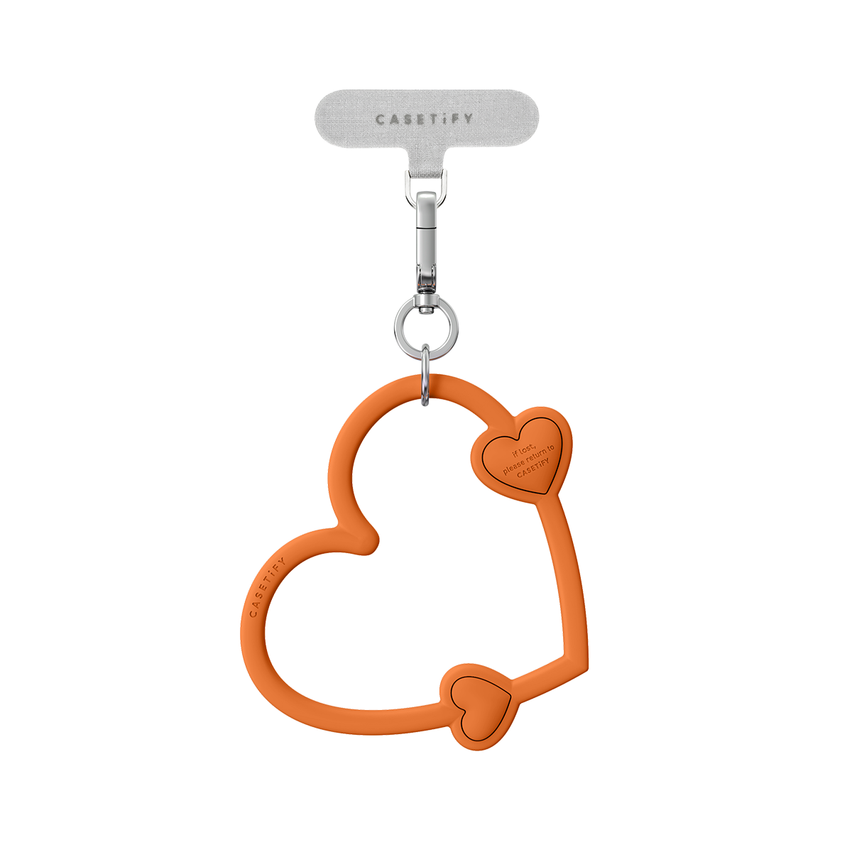 Heart Phone Wristlet - Heart Orange